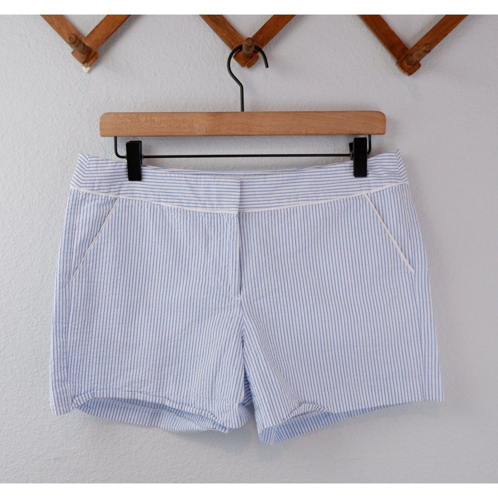COPY - Southern Tide Blue & White Striped Seersuckers Shorts, size 6